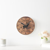 Cabine de famille Bois rustique Horloge murale per (Maison)