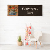 Cabine de festival de chute ou bannière de tente (En situation)