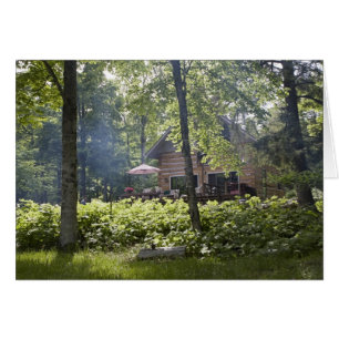 Cabine de journal dans Woods
