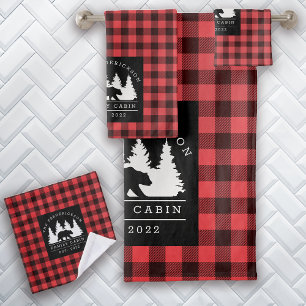 Cabine de la forêt d'ours de bison à plat personna