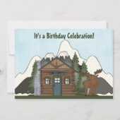 Cabine de la montagne mignonne et Invitations d'an (Devant)