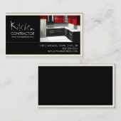 Cabine de l'entrepreneur de cuisine Carte noire bl (Devant / Derrière)