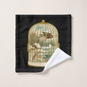Cabine d'hiver en cage à oiseaux d'or noir (Gant de toilette)