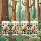 Cabine d'ours brun rustique