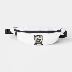 Cabine effrayante d'Halloween Art vintage de nuit