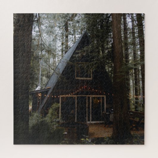 CABINE EN BOIS NOËL JIGSAW PUZZLE (Vertical)
