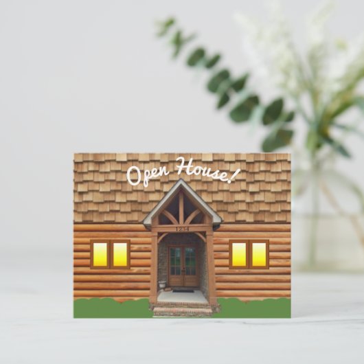 Cabine Facture Realtor Open House Carte postale (Debout devant)