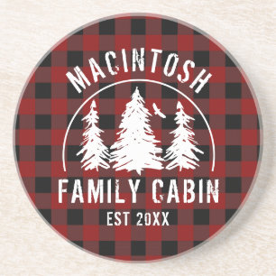 Cabine Familienaam Red Buffalo Pset Onderzetter