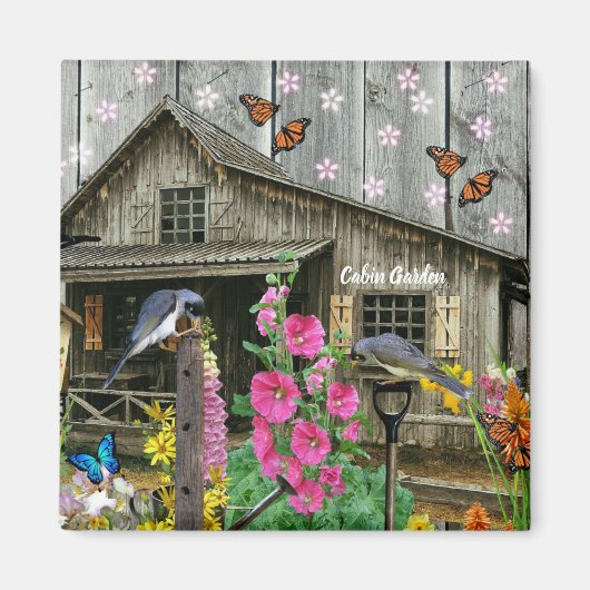 Cabine Flower Garden Magneet (Voorkant)