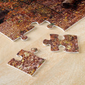 Cabine in de Herfst, gekleurde Bossen Legpuzzel (Zijkant)