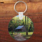 Cabine in de sleutelhanger bossen (Voorkant)