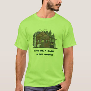 Cabine in het Bos-Mannen T-shirt