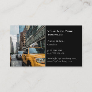 Cabine Jaune / Taxi, New York Photo - Carte de vis