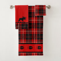 Cabine Moose Rood en Zwart Plaid