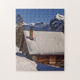 CABINE NEIGE COUVERT JIGSAW PUZZLE