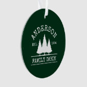 Cabine Nom de famille Forest Green (devant)