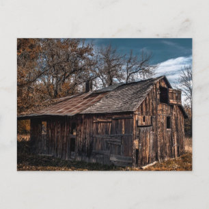 Cabine of oude Boerderij op het platteland Briefkaart