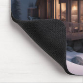 Cabine op een berghelling muismat (Hoek)