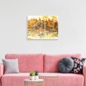 Cabine op het meer canvas afdruk (Insitu (Woonkamer))