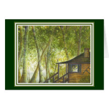 Cabine par la carte de lac par Brigid O'Neill