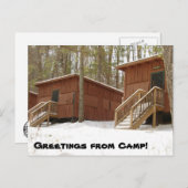 Cabine Row in de winter! Briefkaart (Voorkant / Achterkant)