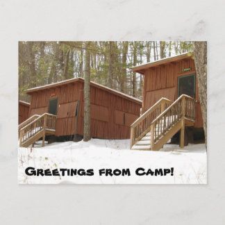 Cabine Row in de winter! Briefkaart