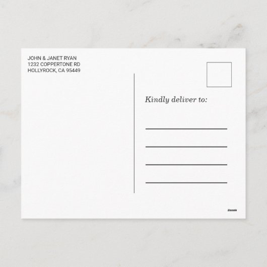 Cabine Style - Een geplakt deksel voor de bekledin Feestdagenkaart (Achterkant)