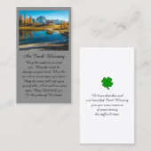 Cabine sur la carte de signe du lac (Devant / Derrière)