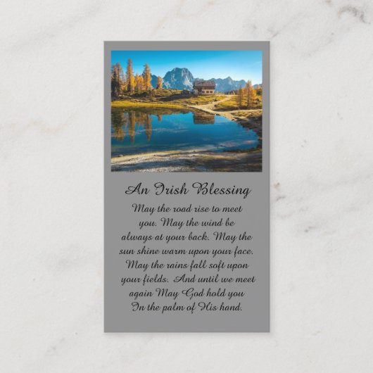 Cabine sur la carte de signe du lac (Devant)