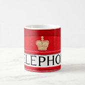 Cabine téléphonique rouge - tasse britannique (Centre)