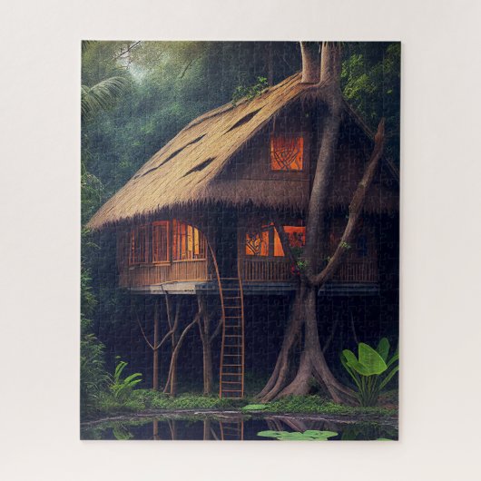 CABINE TINY HOUSE BOS FANTASY LEGPUZZEL (Verticaal)