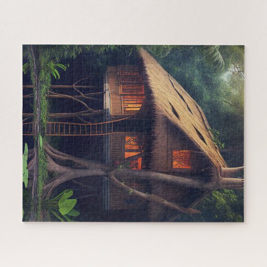 CABINE TINY HOUSE FOREST IMAGINAIRE JIGSAW PUZZLE (Horizontal)