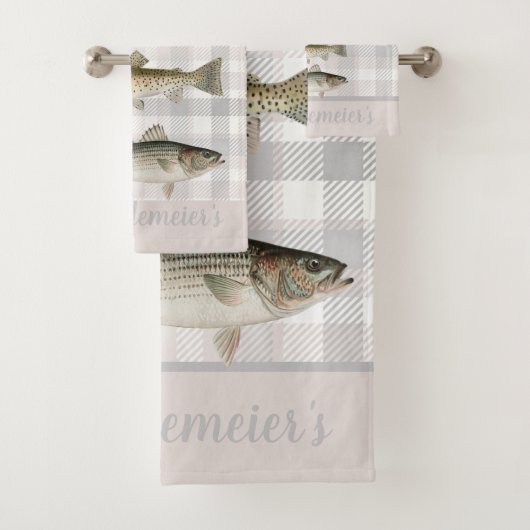 Cabine vis van vissers op schaal bad handdoek (Insitu)