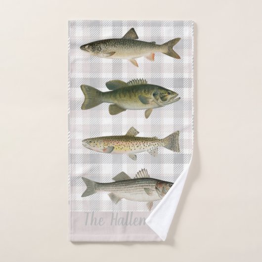 Cabine vis van vissers op schaal bad handdoek (Handdoek)