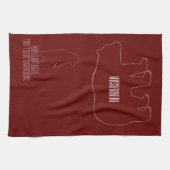 Cabinedemeer Rode Beren Theedoek (Horizontaal)