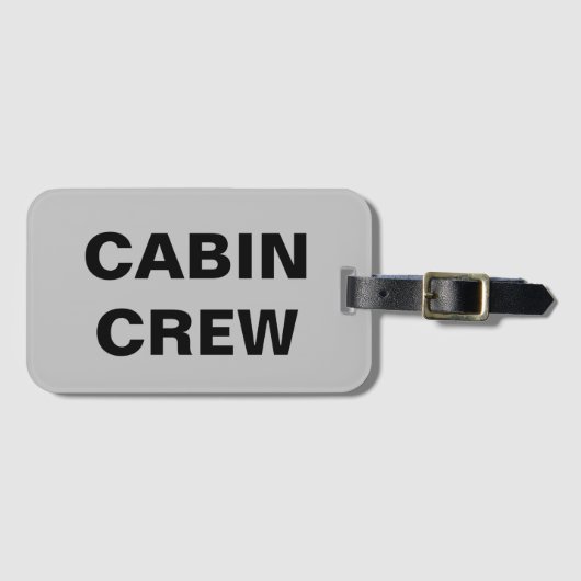 Cabinepersoneel Bagagelabel (Voorkant (horizontaal))