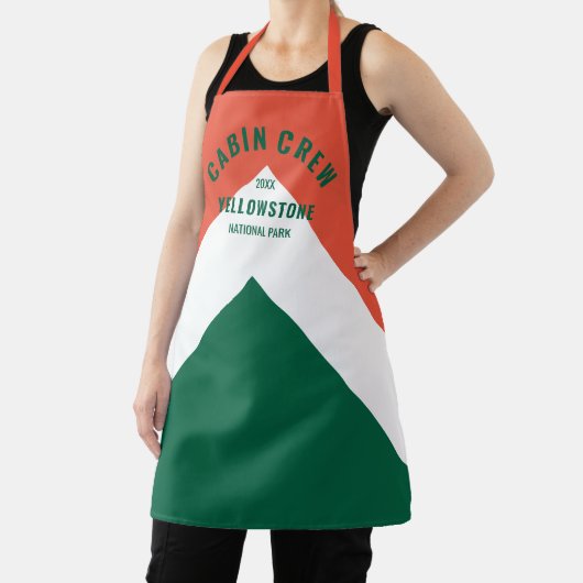 Cabinepersoneel Gepersonaliseerde bestemming Retro Schort (Insitu)