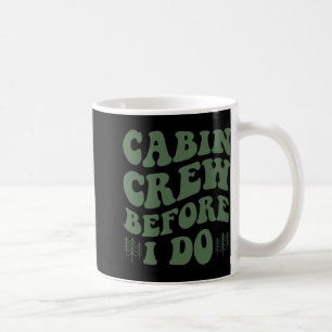 Cabinepersoneel voordat ik Mountain Bride en kampe Koffiemok