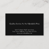 Cabinet Countertop Remodeling Visitekaartje (Achterkant)