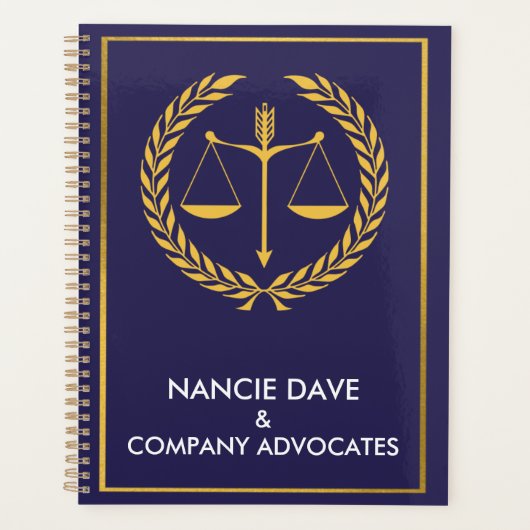 Cabinet d'avocats et planificateur du nom Personna (Devant)