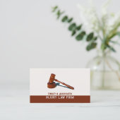 Cabinet d'avocats Gavel Noir et Carte de visite Br (Debout devant)