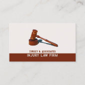 Cabinet d'avocats Gavel Noir et Carte de visite Br (Devant)