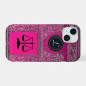 CABINET JURIDIQUE JUSTICE, AVOCAT Monogramme Rose (Verso Horizontal)