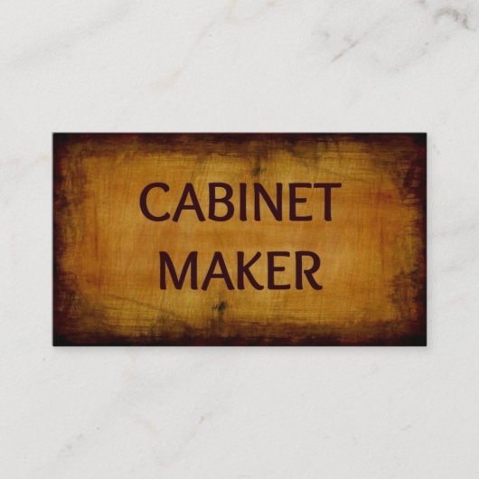 Cabinet Maker Visitekaartje (Voorkant)