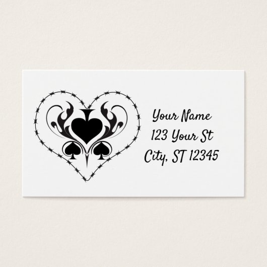 Câble Barbelé Coeur Black Spades Thunder_Cove (Devant)