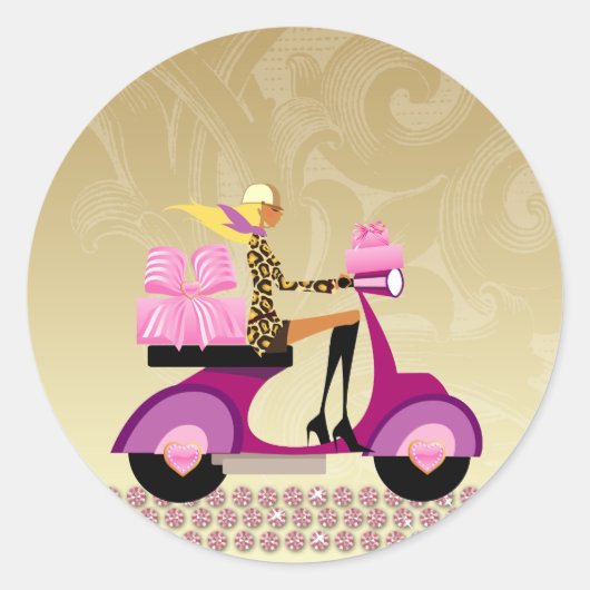 Câble Boulangerie Scooter Girls Stickers (Devant)