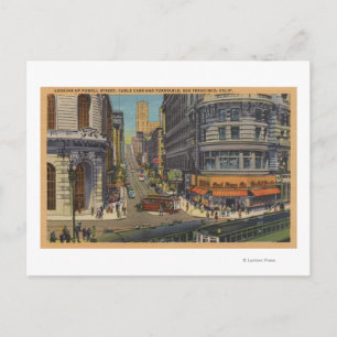 Cable Cars on Market and Powell Street Briefkaart