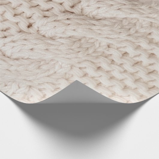 Cable Knit Pattern Cadeaupapier (Hoek)