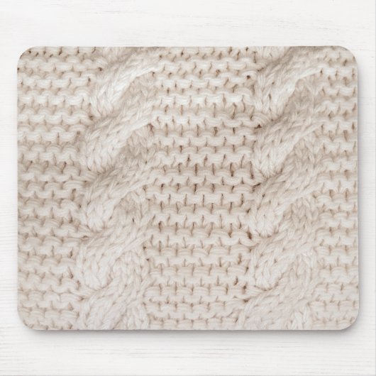 Cable Knit Pattern Muismat (Voorkant)