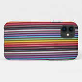 Câble Rainbow Ribbon Texture iPhone 5 Coque (Dos (Horizontal))